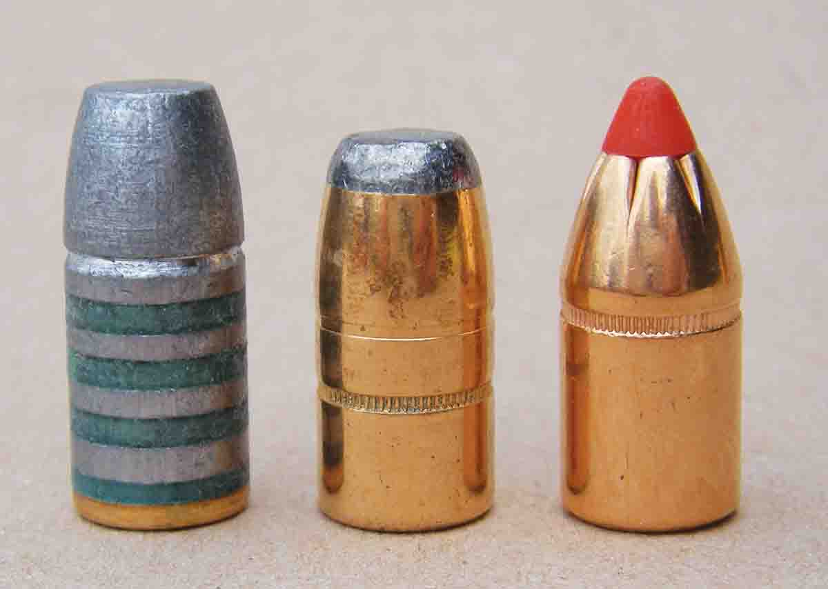 Properly designed bullets for tubular magazines include flatpoints in either cast or jacketed designs, and Hornady’s FTX spitzer bullet with a rubber tip.